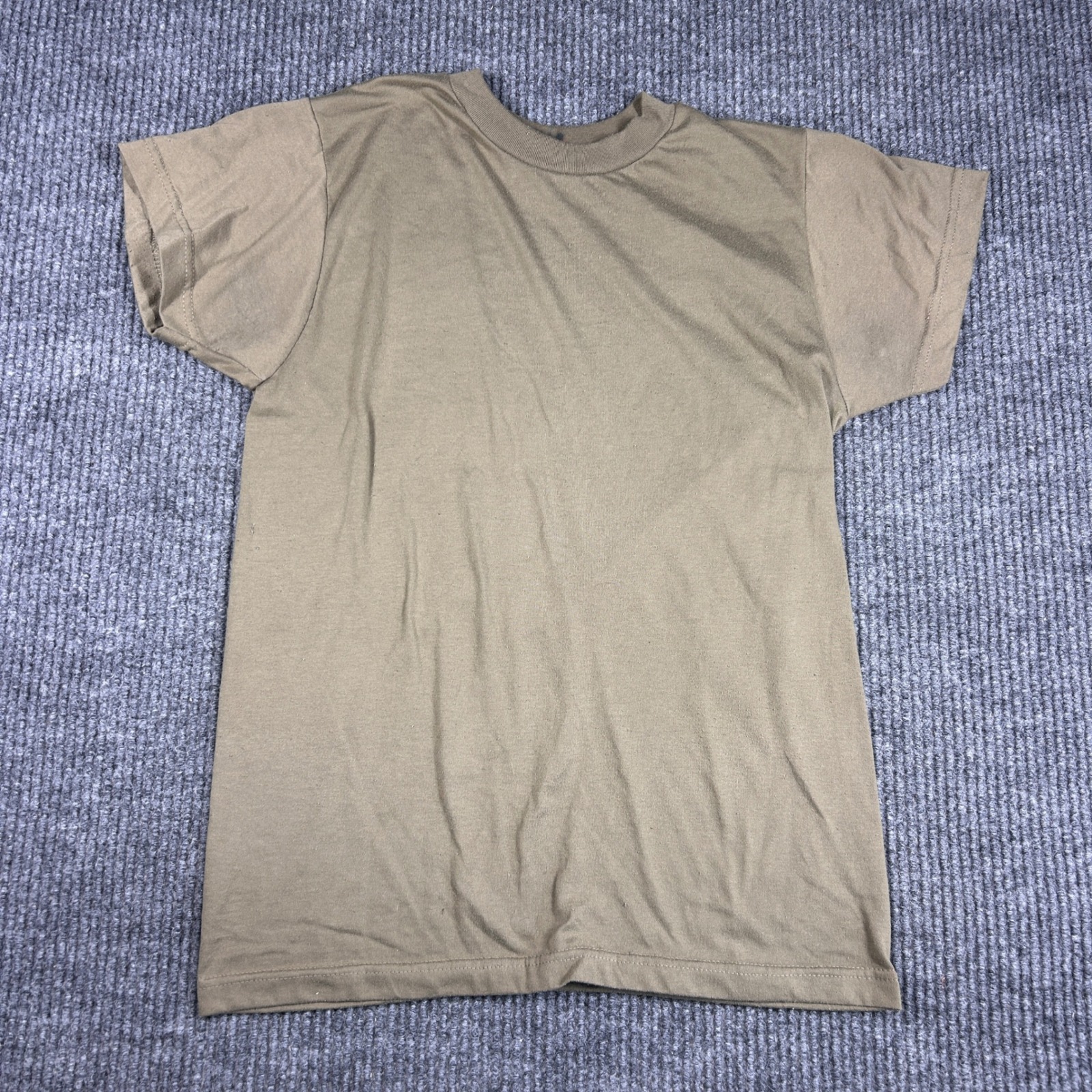 Campbellsville Apparel Co Mens Military TShirt Coyote Brown Small Usa Made